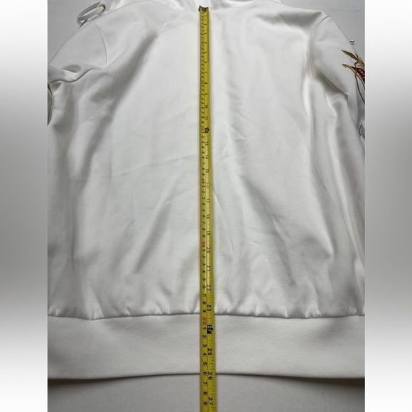 Polo Ralph Lauren Luxury Nautical Zip Up Hoodie in White Size Medium - NWT - Picture 12 of 16